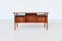 Danish freestanding symmetric desk in teak Denmark 1960 - 4120102