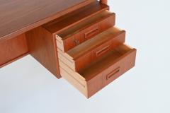Danish freestanding symmetric desk in teak Denmark 1960 - 4120110