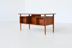 Danish freestanding symmetric desk in teak Denmark 1960 - 4120111