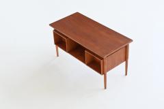 Danish freestanding symmetric desk in teak Denmark 1960 - 4120112