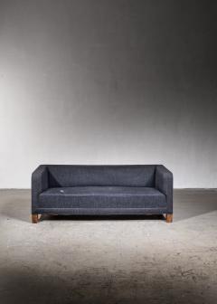 Danish sofa with charcoal colored wool upholstery 1940s - 2898369
