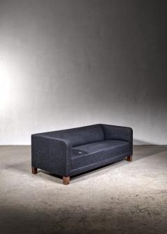 Danish sofa with charcoal colored wool upholstery 1940s - 2898370