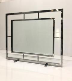 Danny Alessandro Danny Alessandro Chrome and Glass Fire Screen - 1604664