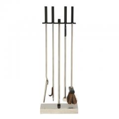 Danny Alessandro Danny Alessandro Fireplace Tools Matte Black and Nickel Chrome - 2776444