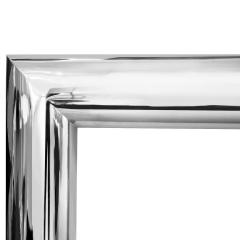 Danny Alessandro Stunning Danny Alessandro Fireplace Surround in Stainless Steel and Brass 1980s - 3411275