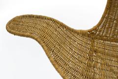 Danny Ho Fong Danny Ho Fong Wave Chair for Tropi Cal Rattan and Steel 1960s - 2185568