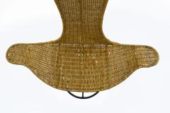 Danny Ho Fong Danny Ho Fong Wave Chair for Tropi Cal Rattan and Steel 1960s - 2185570