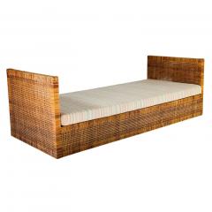 Danny Ho Fong Danny Ho Fong for Tropi Cal Basket Weave Cane Daybed 1965 - 4315491