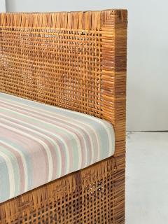 Danny Ho Fong Danny Ho Fong for Tropi Cal Basket Weave Cane Daybed 1965 - 4315498