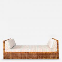 Danny Ho Fong Danny Ho Fong for Tropi Cal Basket Weave Cane Daybed 1965 - 4319213