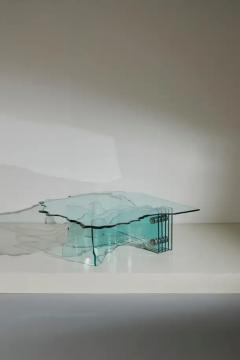 Danny Lane Danny Lane Hand Shaped Glass Shell Coffee Table for Fiam 1989 - 3468802