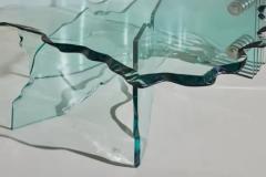 Danny Lane Danny Lane Hand Shaped Glass Shell Coffee Table for Fiam 1989 - 3468805
