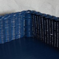 Dark Blue Wicker Shelves - 2519808