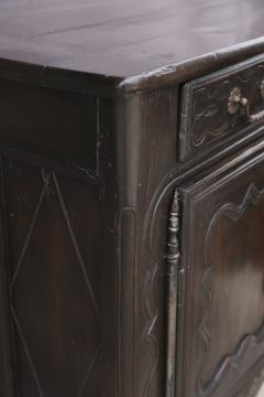 Dark Brown Oak French Buffet - 1457139