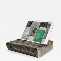 Dark Reclaimed Wood Tablet Holder - 4173758