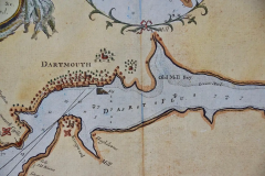 Dartmouth England A Hand Colored 17th Century Sea Chart by Captain Collins - 2684753