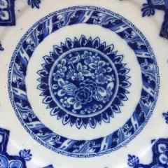 Dated 1713 Dutch Delftware Plates with Birds and Flowers - 4576129