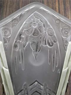 Daum Lorrain Pair of French Art Deco Wall Sconces by Lorrain Nancy - 3942153