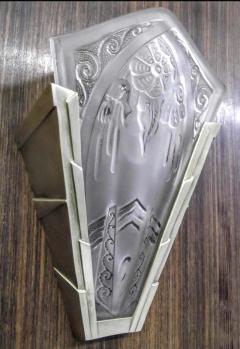 Daum Lorrain Pair of French Art Deco Wall Sconces by Lorrain Nancy - 3942156
