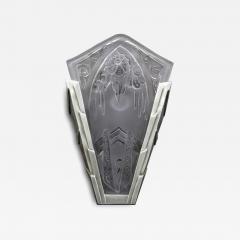 Daum Lorrain Pair of French Art Deco Wall Sconces by Lorrain Nancy - 4279032