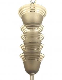 Daum Nancy French Art Deco Smoked Glass Chandelier - 4630546