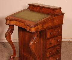 Davenport Desk In Walnut 19th Century - 2553528