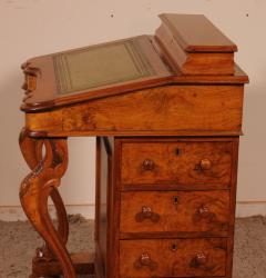 Davenport Desk In Walnut 19th Century - 2553534