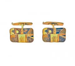 David Andersen Cufflinks Enamel Sterling Fall series - 1246834