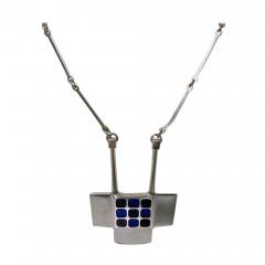 David Andersen David Andersen Bj rn Sigurd stern Sterling Enamel Necklace Norway circa 1970 - 1056601