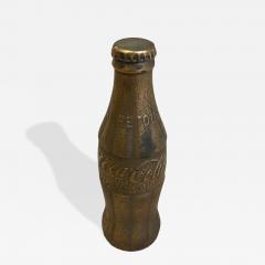 David Brown 1980s Bronze coca bottle sculpture signed David brown - 4591698
