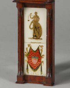 David Brown Miniature Wall Clock with an glomis Panel Signed on the Dial - 3902662