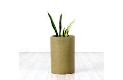 David Cressey California Modern Pro Artisan Olive Green Stoneware Planter by David Cressey - 3156627