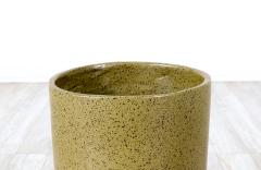 David Cressey California Modern Pro Artisan Olive Green Stoneware Planter by David Cressey - 3156632