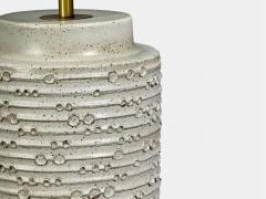 David Cressey David Cressey Earthtone Glaze Ceramic Large Table Lamps USA 1970s - 4470603