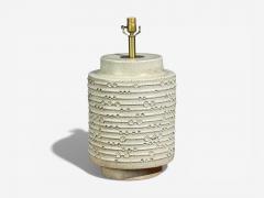 David Cressey David Cressey Earthtone Glaze Ceramic Large Table Lamps USA 1970s - 4470604