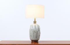 David Cressey David Cressey Glazed Drip Texture Ceramic Table Lamp for Architectural Pottery - 3349876