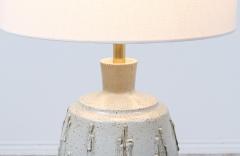 David Cressey David Cressey Glazed Drip Texture Ceramic Table Lamp for Architectural Pottery - 3349879