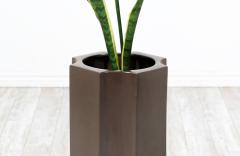 David Cressey David Cressey Sculpted Geometric Brown Planter for Architectural Pottery - 2883449