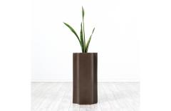 David Cressey David Cressey Sculpted Geometric Brown Planter for Architectural Pottery - 2883451