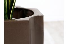 David Cressey David Cressey Sculpted Geometric Brown Planter for Architectural Pottery - 2883452