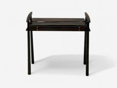 David Ebner David Ebner American Studio Craft Ebony Wood Rare Torii Side Table USA 1984 - 4090521