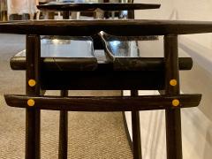 David Ebner TORii End Table Side Table Ebony Wood Signed DNE 84 - 2938491