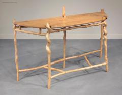 David Ebner Unique Twisted Sassafras Stick Console by David Ebner - 476604