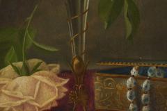 David Emile Joseph de Noter David Emile Joseph de Noter Still Life with Roses Oil on Panel Belgium - 4468599