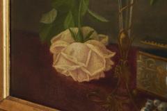 David Emile Joseph de Noter David Emile Joseph de Noter Still Life with Roses Oil on Panel Belgium - 4468608