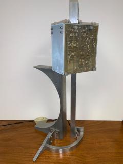 David Gale Table Lamp Mr Gleem Prototype Handmade Aluminum Lamp with Circuit Boards - 1578378