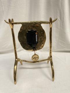 David George Marshall 1970s Brutalist bronze clock signed by David Marshall - 3615032