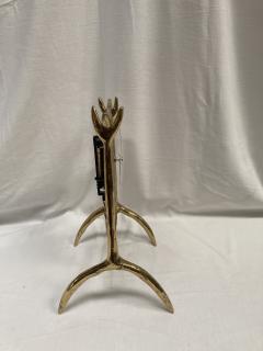 David George Marshall 1970s Brutalist bronze clock signed by David Marshall - 3615034