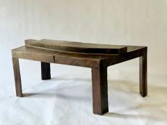 David Hacker Sculptural Table With Pieced and Welded Steel Waxed Finish David Hacker - 4367343