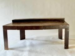 David Hacker Sculptural Table With Pieced and Welded Steel Waxed Finish David Hacker - 4367349